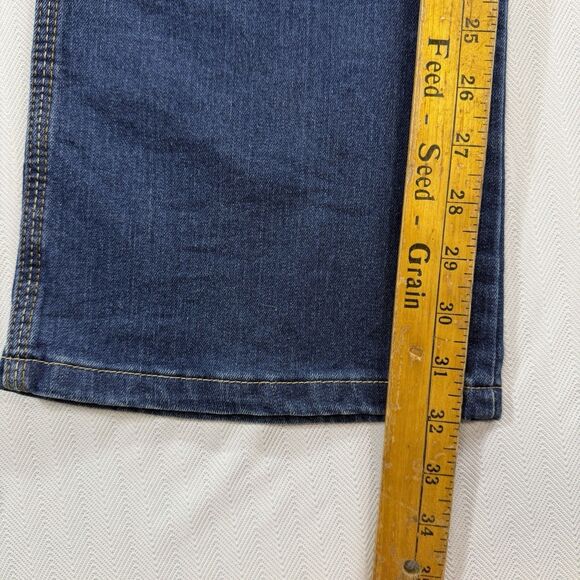 Wrangler Riggs Workwear Strong Jeans Women's 12 X 32 Medium Wash Denim Bootcut - Picture 10 of 13